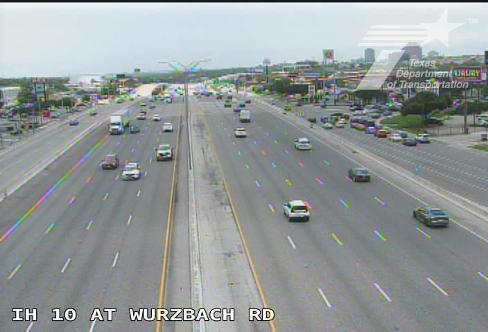 Live snapshot from IH 10 at Wurzbach