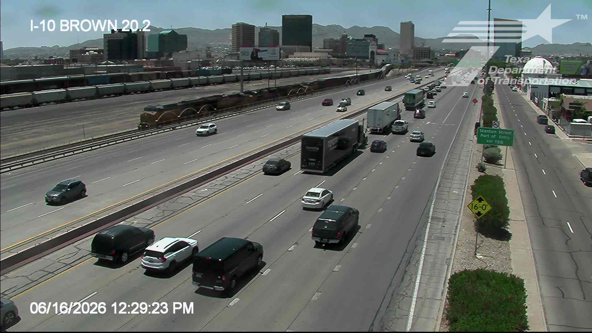 Live snapshot from IH-10 @ Brown