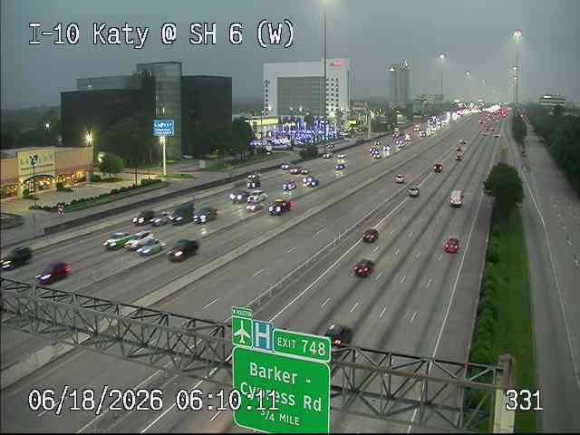 Live snapshot from IH-10 Katy @ SH 6 (W)