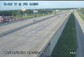 Live snapshot from IH-10 West @ FM 1458
