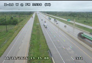 Live snapshot from IH-10 West @ FM 3538 ( W )