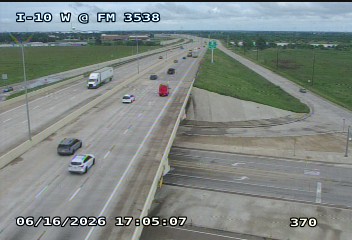 Live snapshot from IH-10 West @ FM 3538
