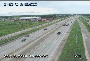 Live snapshot from IH-10 West @ Mlcak