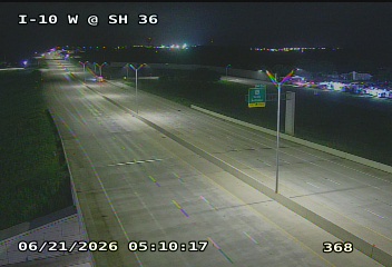 Live snapshot from IH-10 West @ SH 36