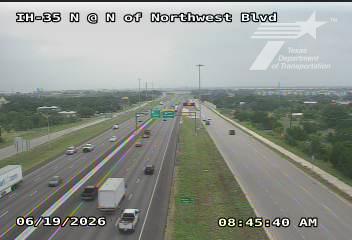 Live snapshot from IH-35 @ N of Northwest Blvd
