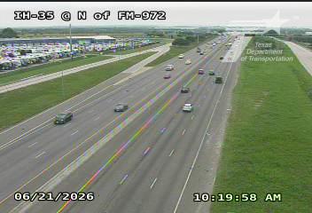 Live snapshot from IH-35 @ North of FM-972