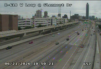 Live snapshot from IH-610 West @ Glenmont Dr