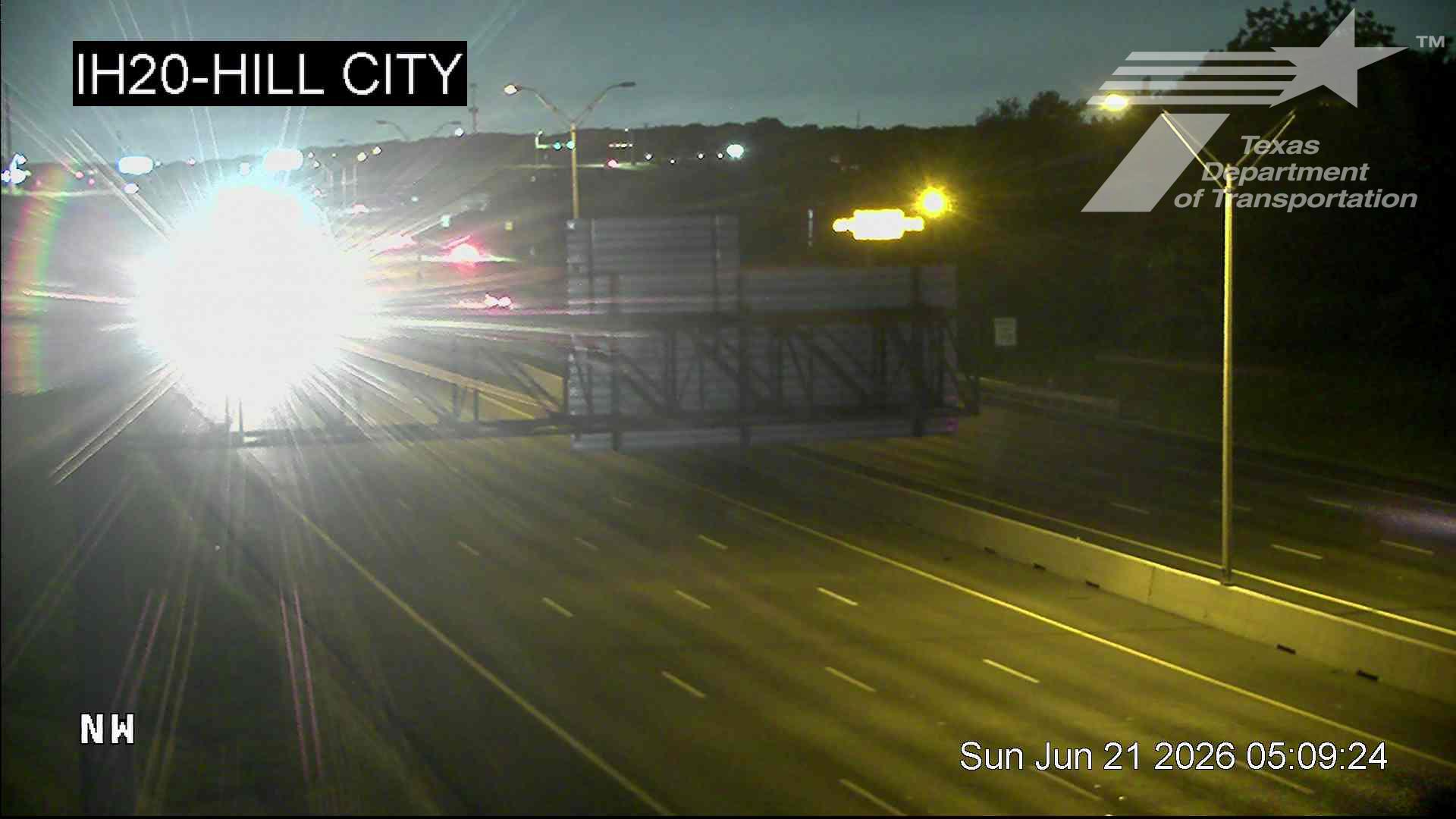 Live snapshot from IH20 @ Hill City