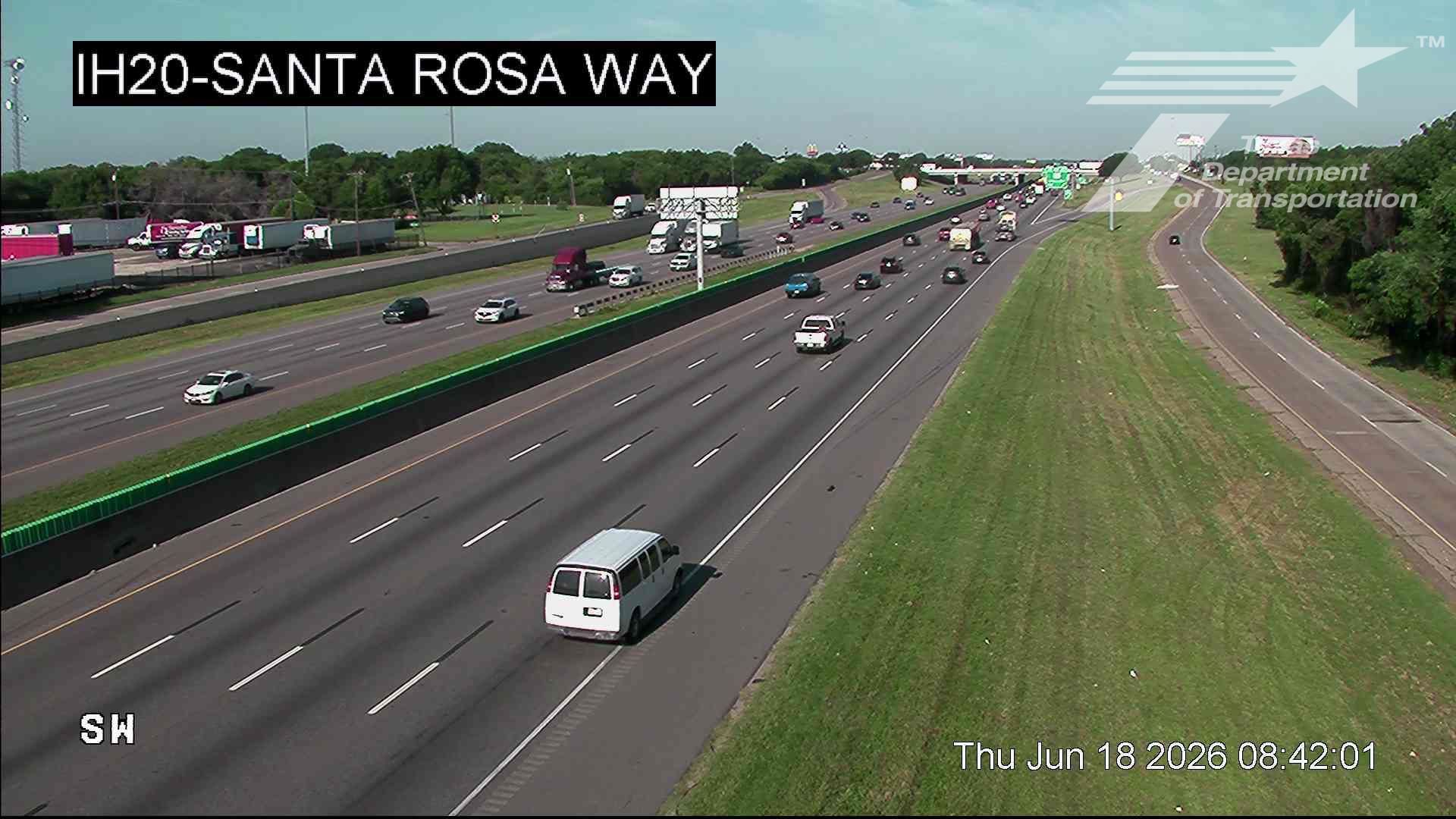 Live snapshot from IH20 @ Santa Rosa Way