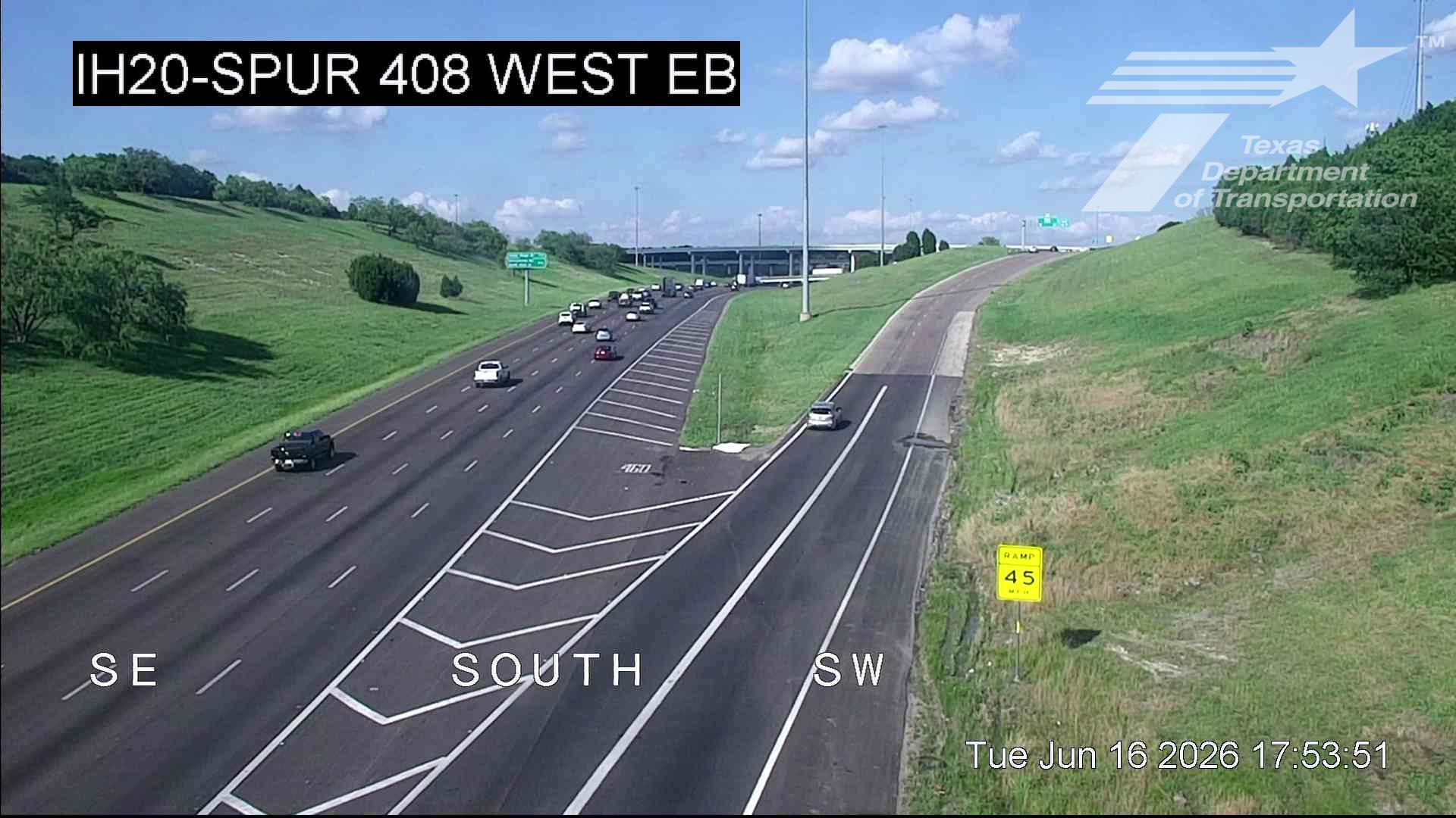 Live snapshot from IH20 @ Spur 408 West EB