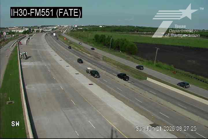 Live snapshot from IH30 @ FM551 (Fate)