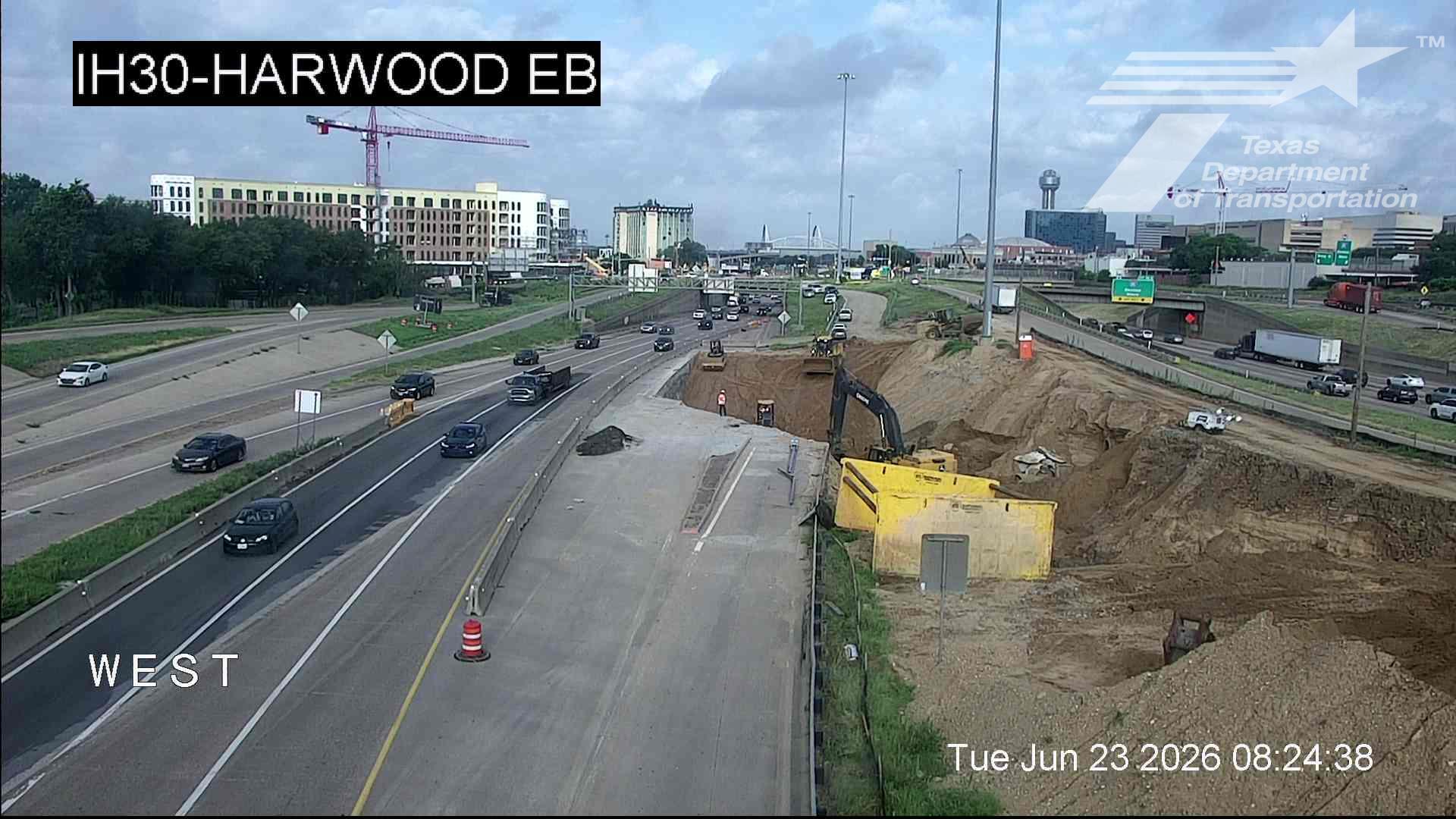 Live snapshot from IH30 @ Harwood EB