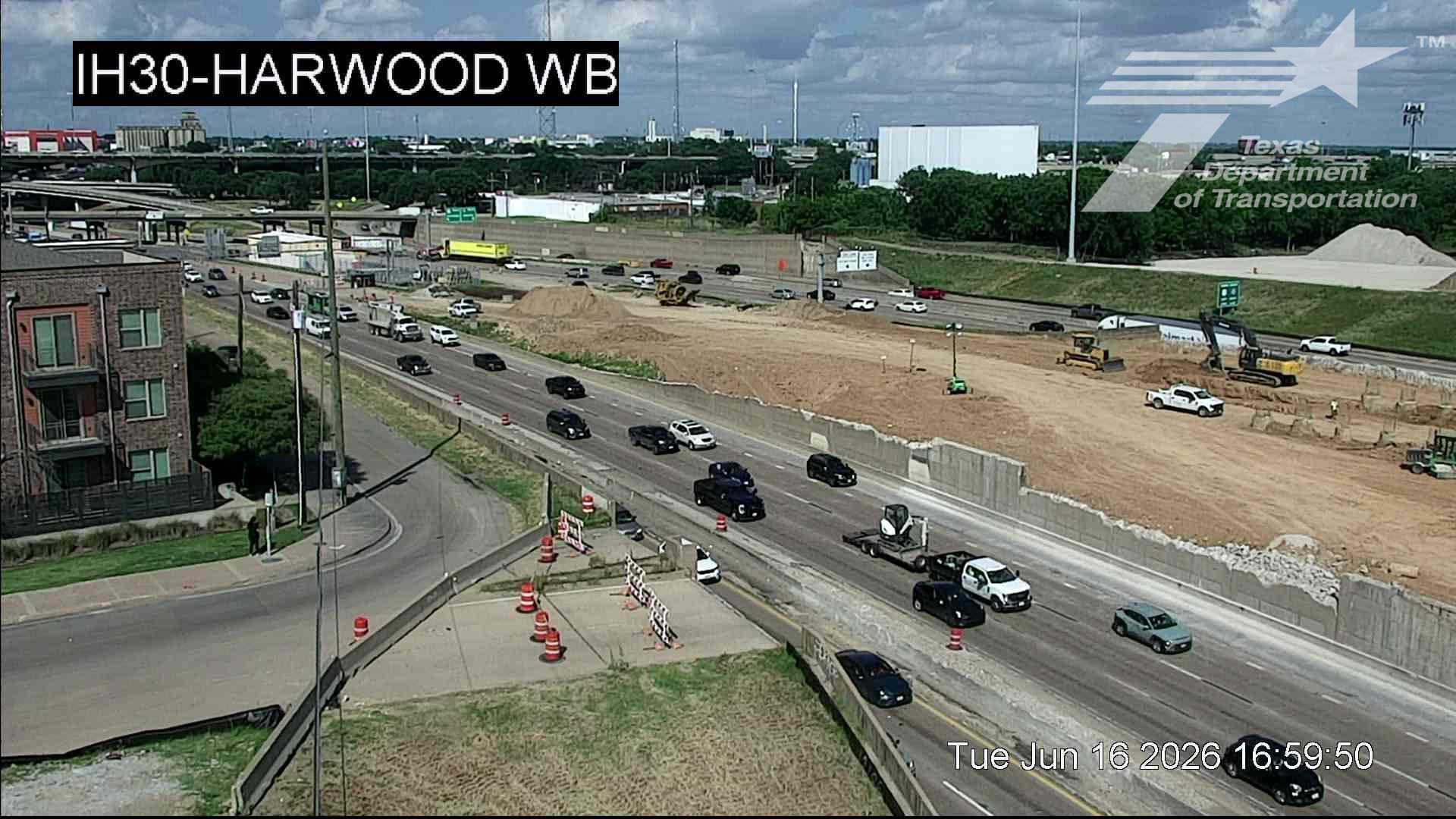 Live snapshot from IH30 @ Harwood WB