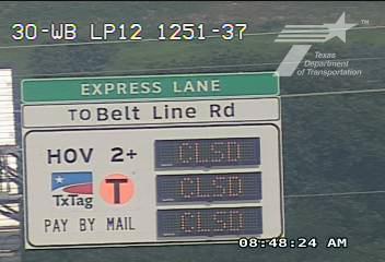 Live snapshot from IH30 @ Loop 12 WB TRDMS Sta 1251-37