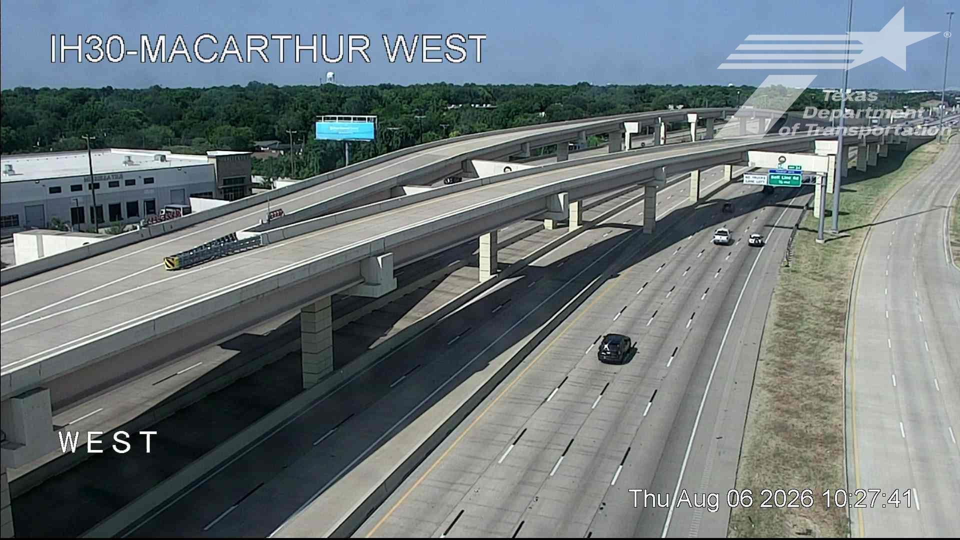 Live snapshot from IH30 @ MacArthur West