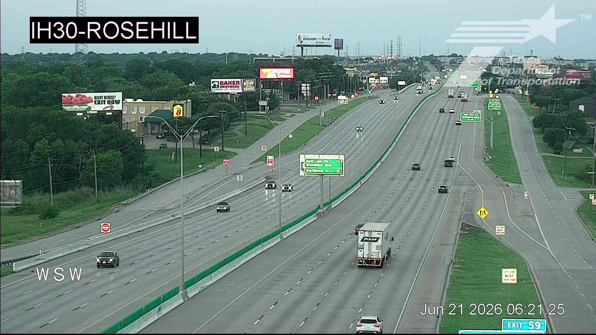 Live snapshot from IH30 @ Rosehill