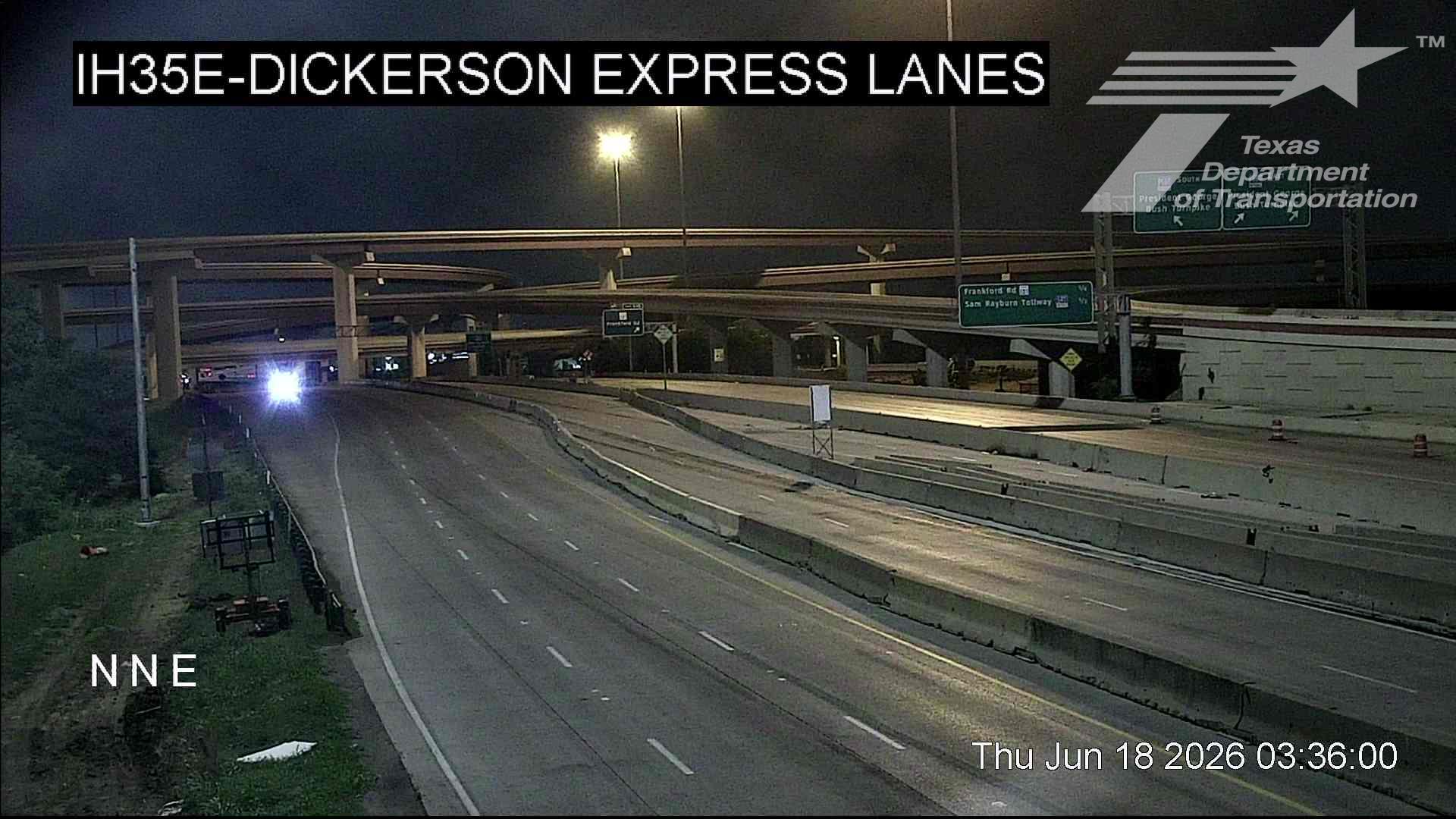 Live snapshot from IH35E @ Dickerson Express Lanes