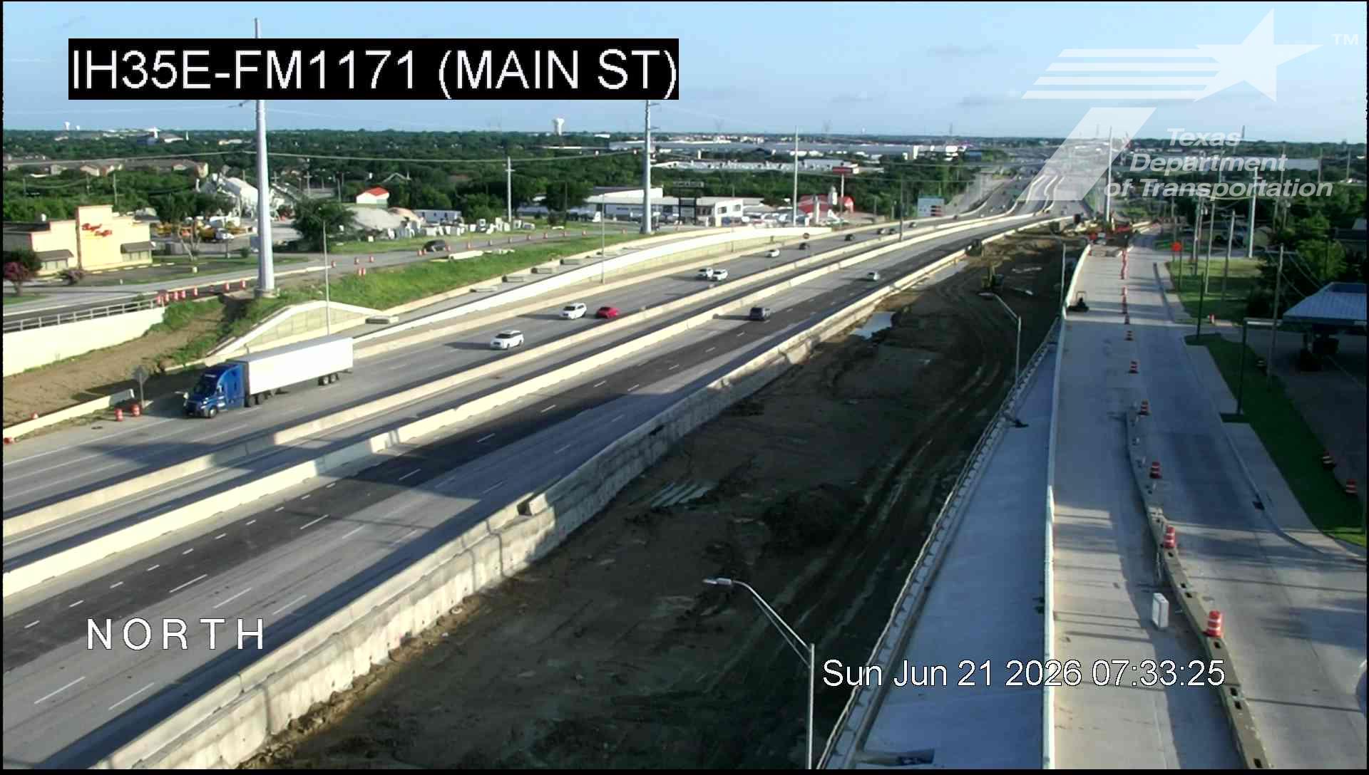 Live snapshot from IH35E @ FM1171 (Main St)