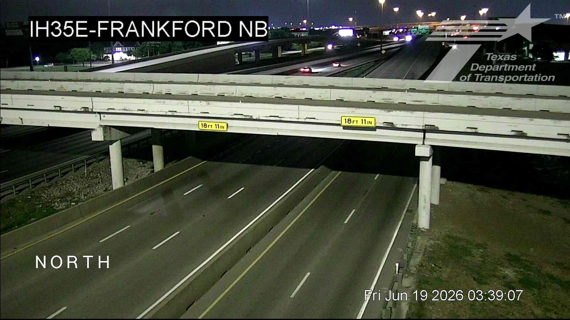 Live snapshot from IH35E @ Frankford NB