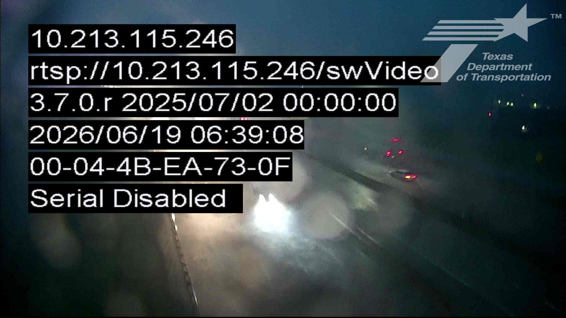 Live snapshot from IH35E @ Hundley-Turbeville