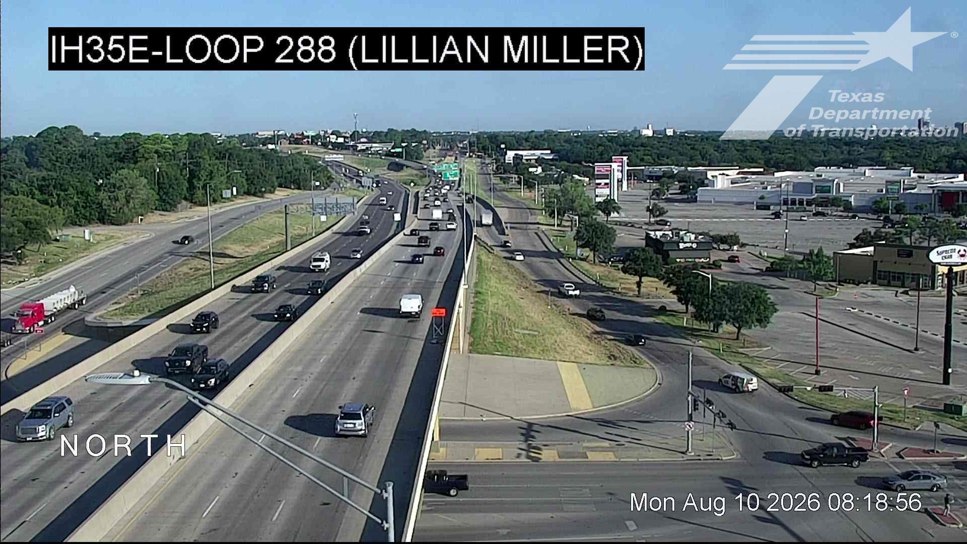 Live snapshot from IH35E @ Loop 288 (Lillian Miller)