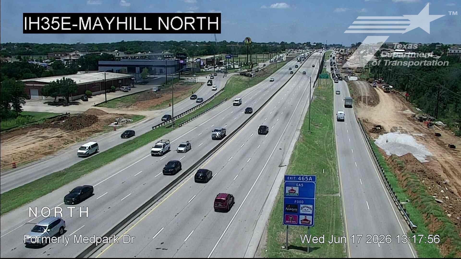 Live snapshot from IH35E @ Mayhill North