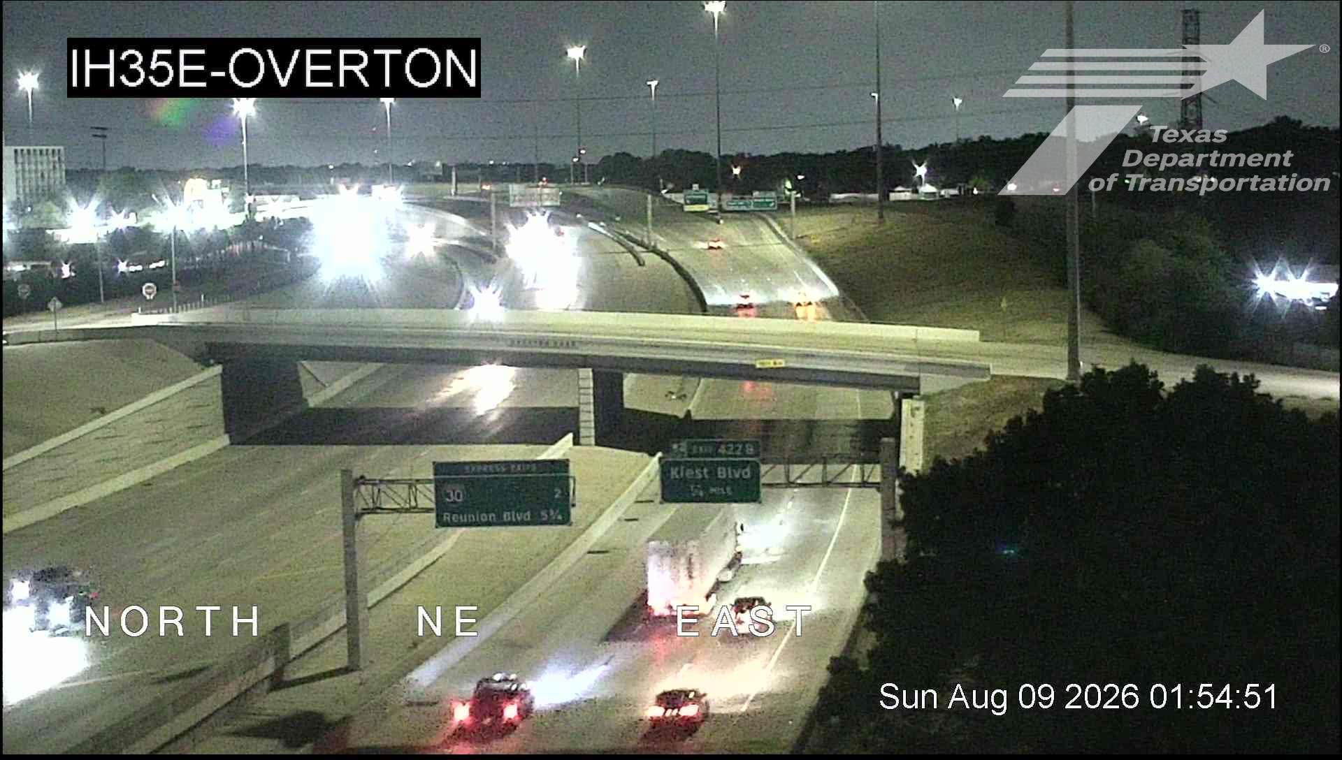 Live snapshot from IH35E @ Overton