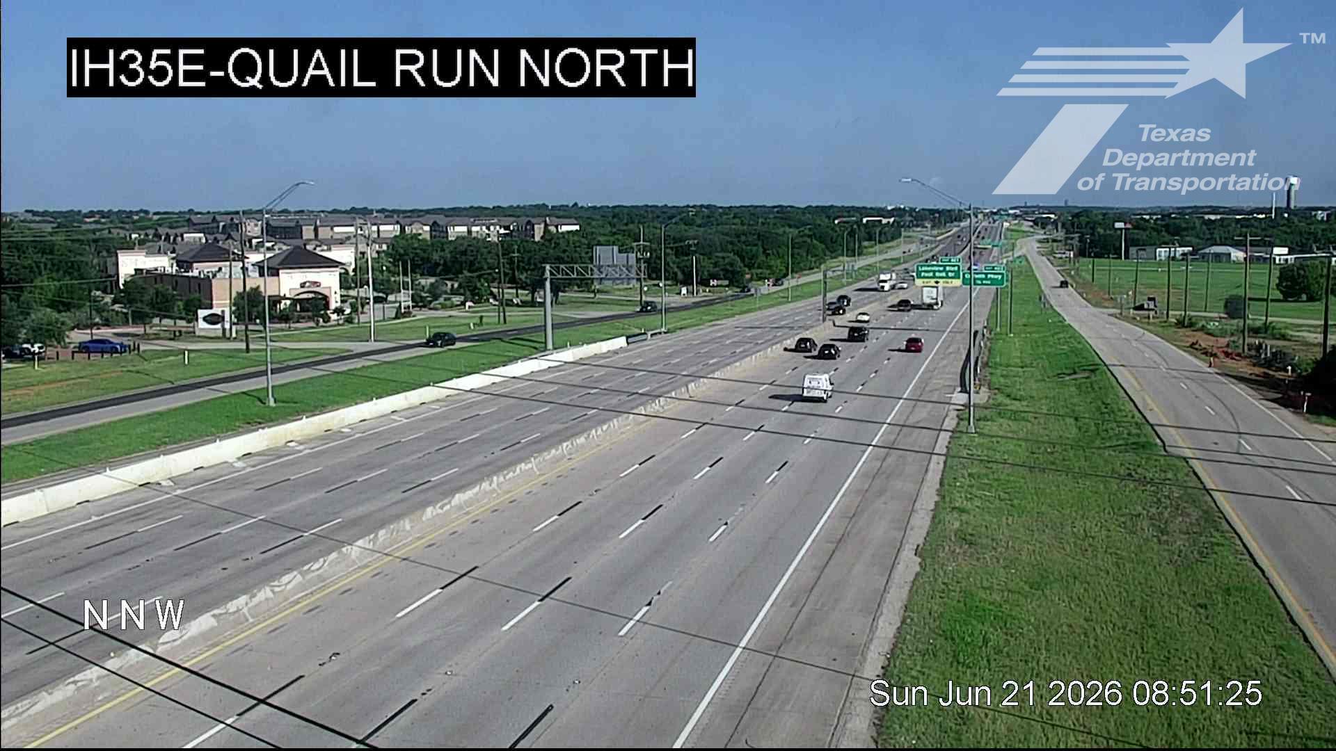 Live snapshot from IH35E @ Quail Run North
