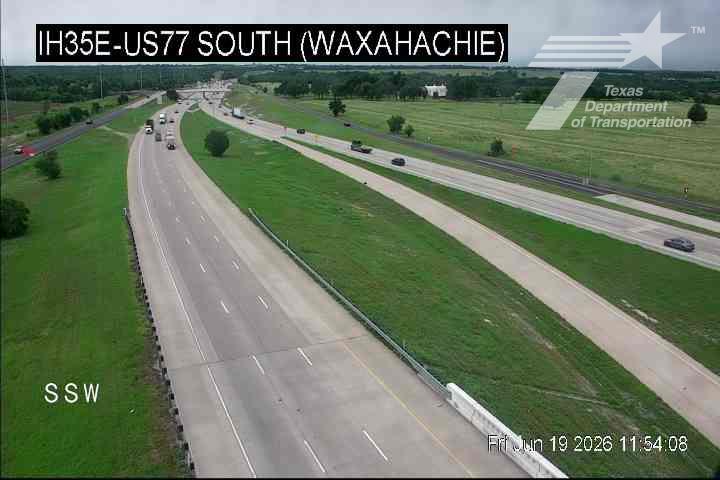 Live snapshot from IH35E @ US77 South Waxahachie