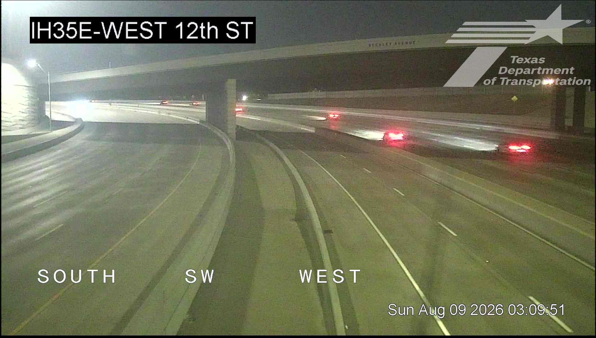 Live snapshot from IH35E @ West 12th Street