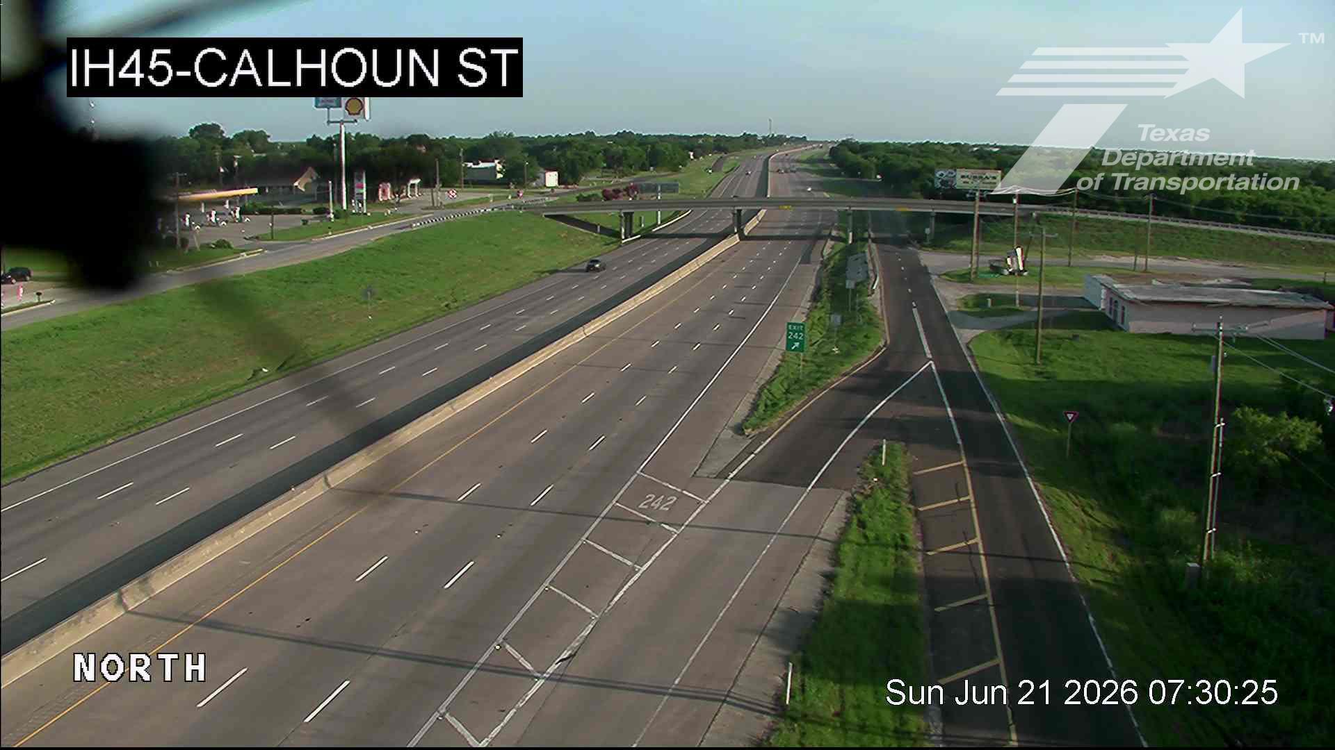 Live snapshot from IH45 @ Calhoun St (Rice)