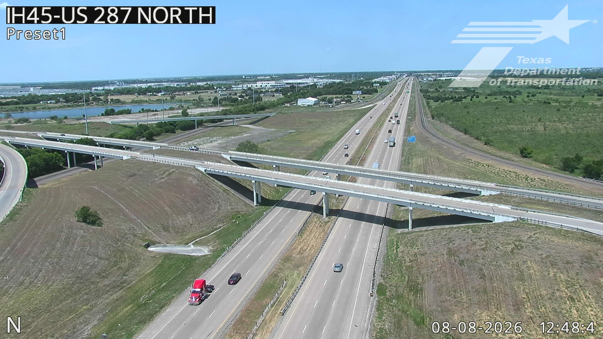 Live snapshot from IH45 @ US287 North (Ennis)