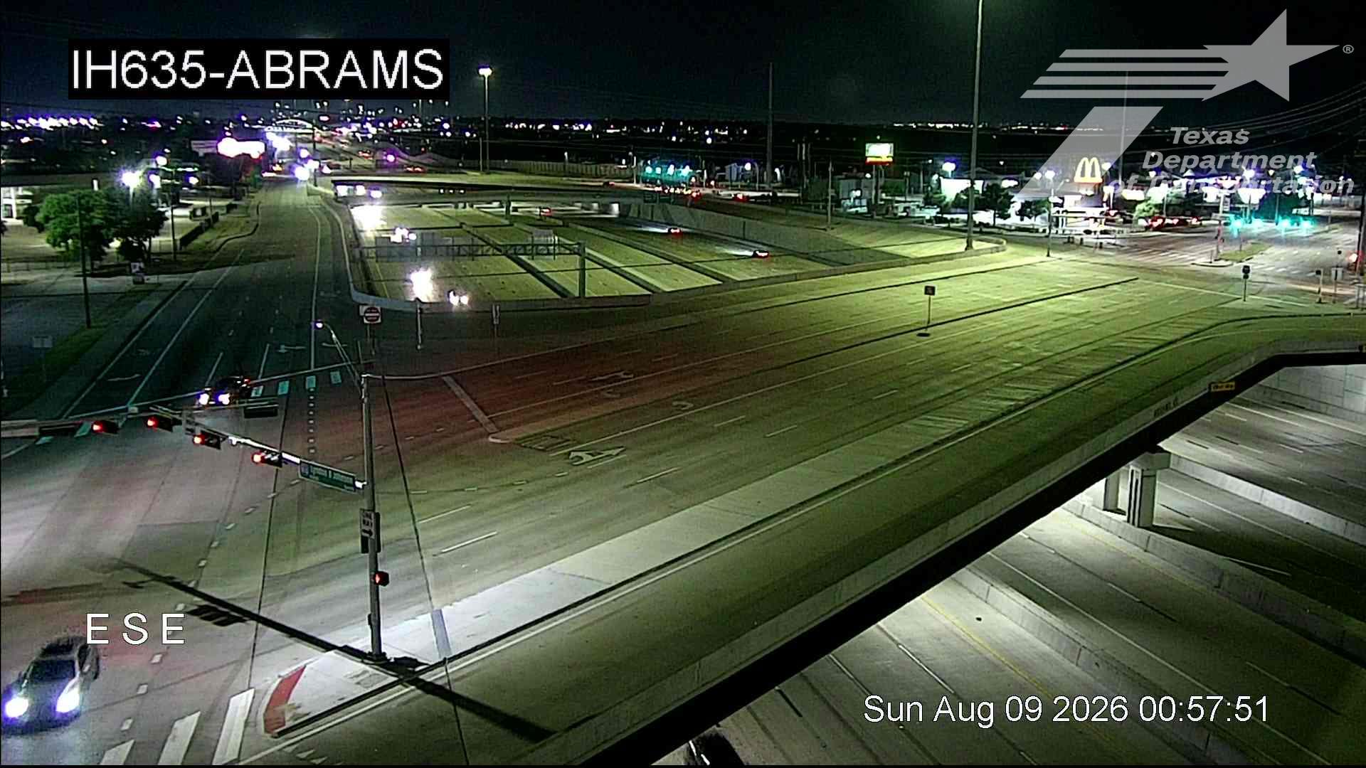 Live snapshot from IH635 @ Abrams