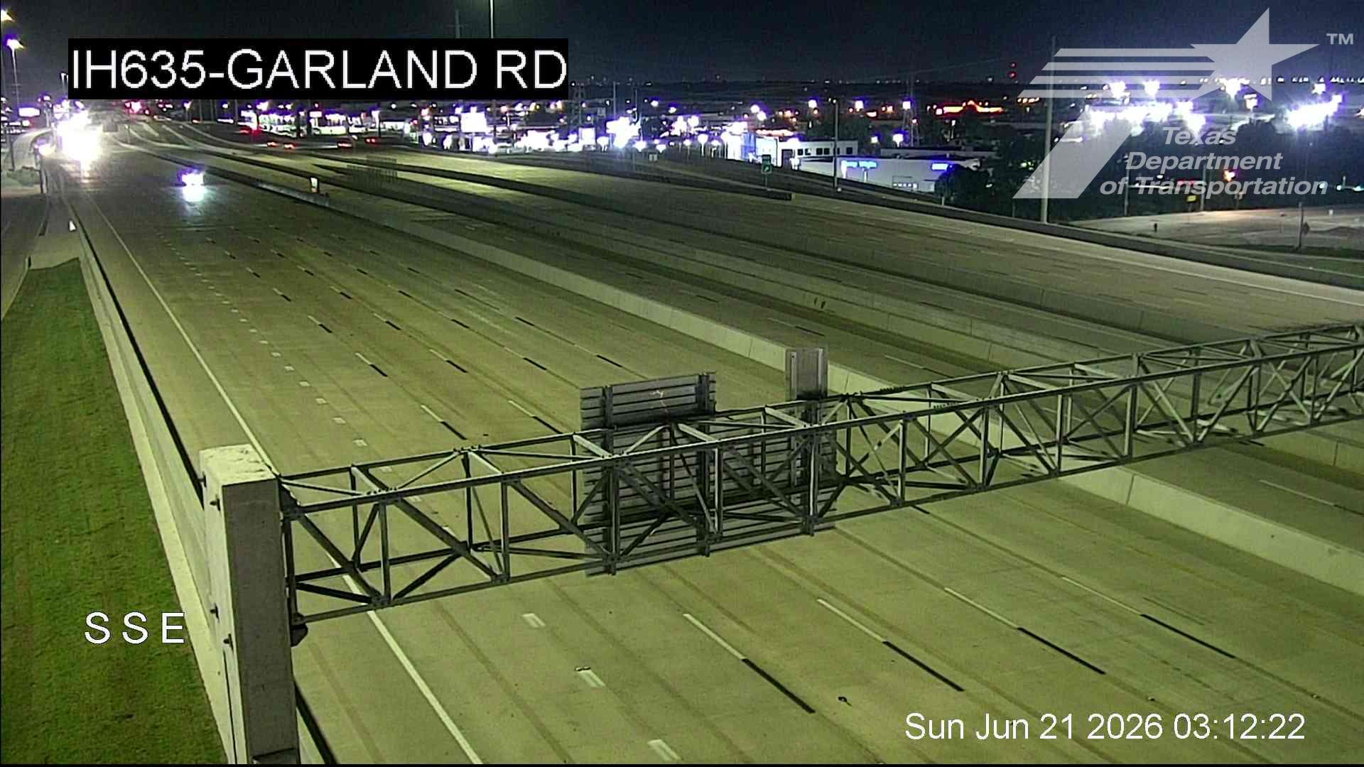 Live snapshot from IH635 @ Garland Rd