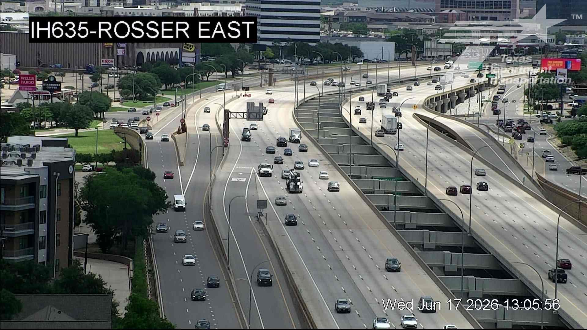 Live snapshot from IH635 @ Rosser East