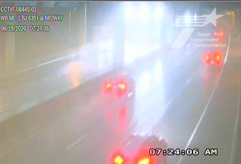Live snapshot from LBJ Express IH635 @ Midway WB Express Lanes