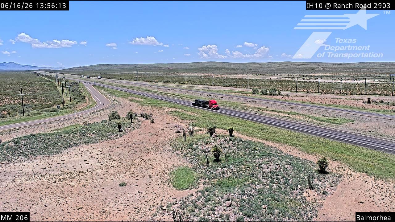 Live snapshot from ODA-IH10 @ Ranch Road 2903 MM 206 Reeves CTY