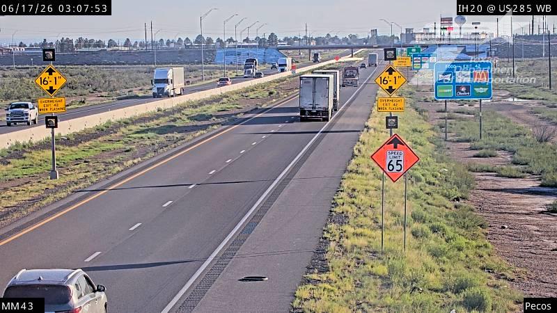 Live snapshot from ODA-IH20 @ US285 MM 43 Pecos CTY-WB