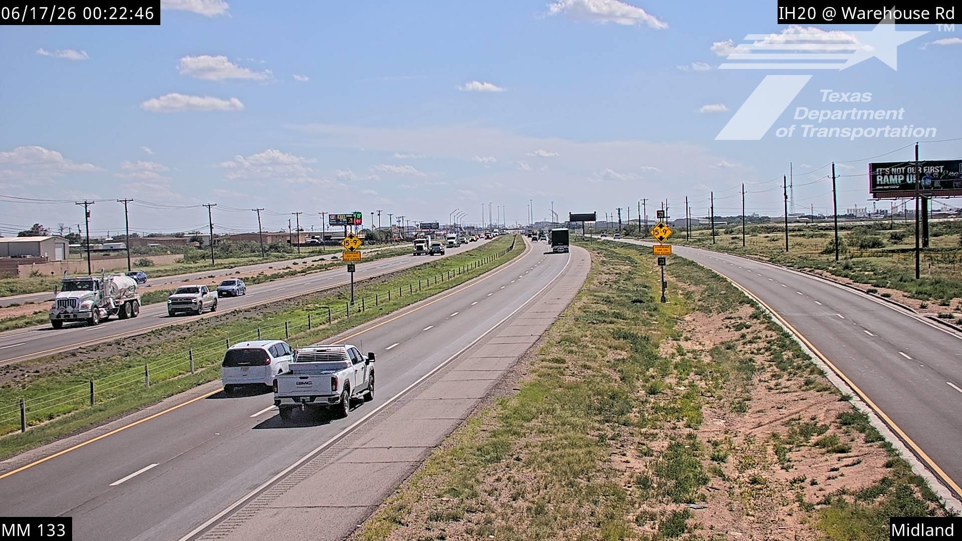 Live snapshot from ODA-IH20 @ Warehouse Rd MM 133 Midland CTY