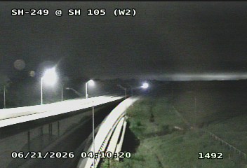 Live snapshot from SH-249 @ SH 105 (W2)