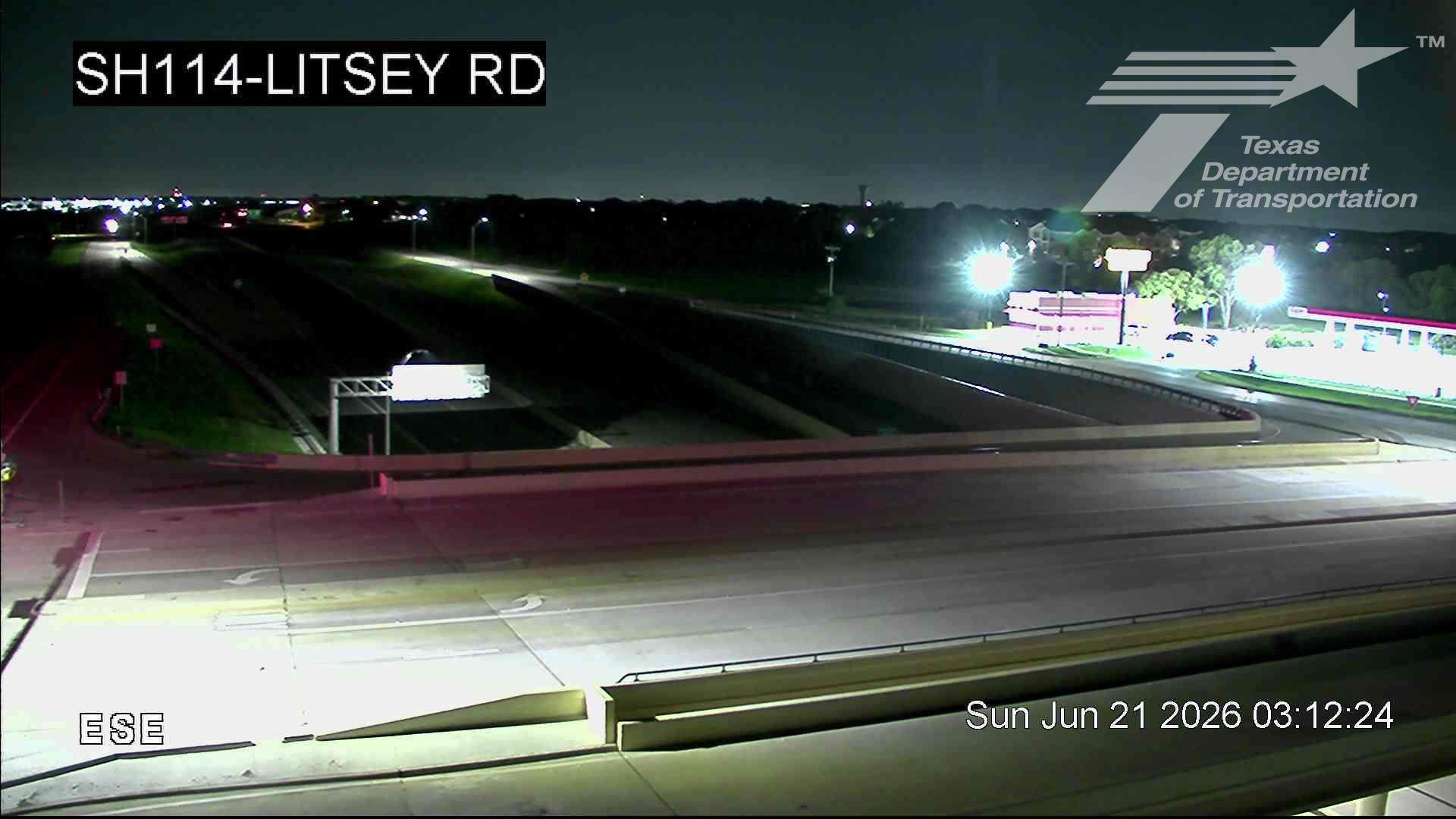 Live snapshot from SH114 @ Litsey Rd