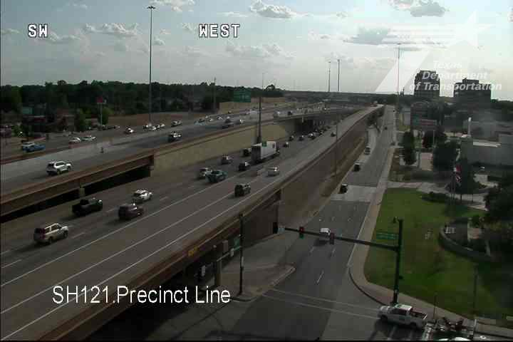 Live snapshot from SH121 @ Precinct Line