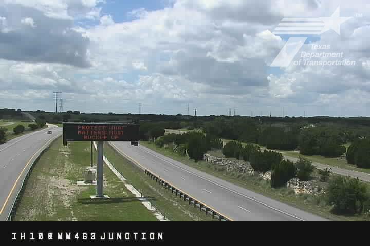 Live snapshot from SJT IH 10 at Junction - East (MM 463)