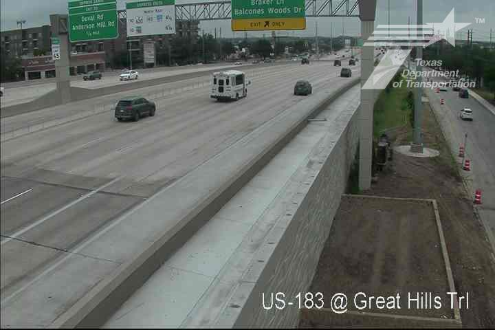 Live snapshot from US-183 @ Great Hills Trl