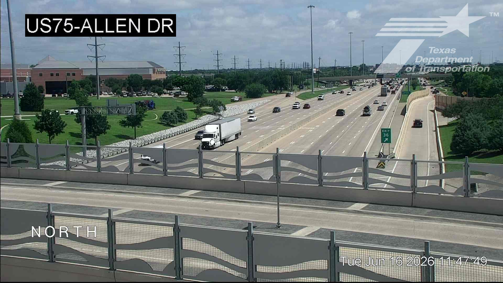 Live snapshot from US75 @ Allen Dr