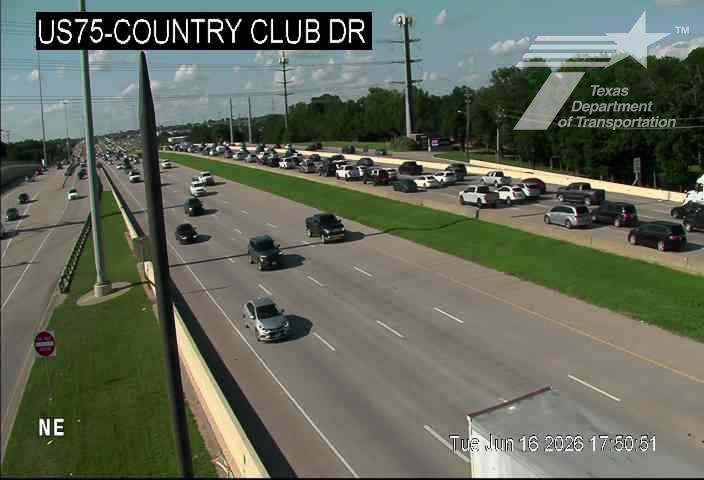 Live snapshot from US75 @ Country Club Dr