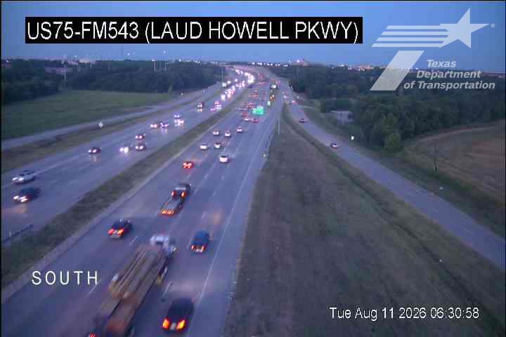 Live snapshot from US75 @ FM543 (Laud Howell Pkwy)