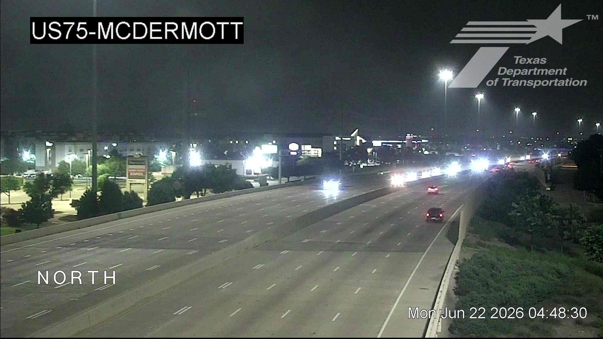 Live snapshot from US75 @ McDermott